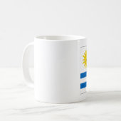 Uruguay-vlag Koffiemok (Voorkant links)