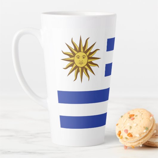 Uruguay-vlag Latte Mok (In situ)