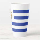Uruguay-vlag Latte Mok (Voorkant)