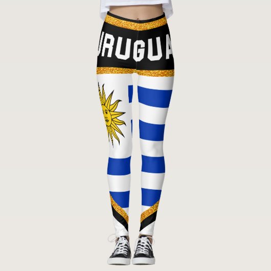 Uruguay-vlag Leggings (Voorkant)