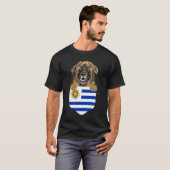 Uruguay vlag Leonberger Dog in zakje T-shirt (Voorkant volledig)