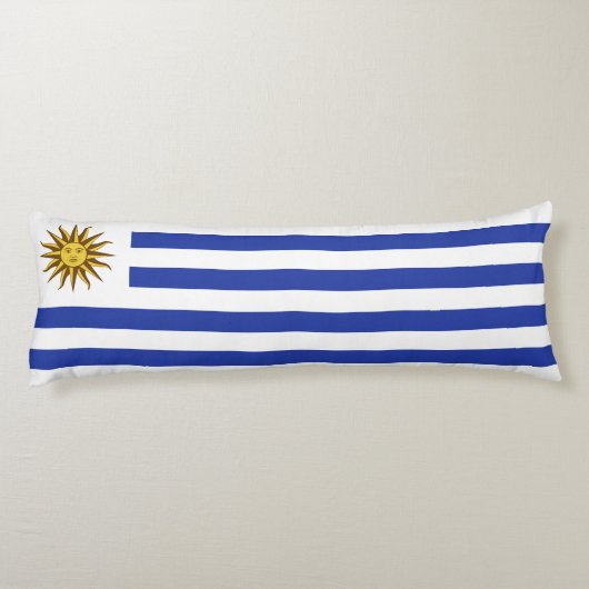 Uruguay-vlag Lichaamskussen (Achterkant)