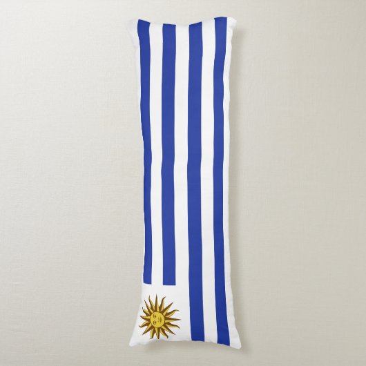 Uruguay-vlag Lichaamskussen (Voorkant Verticaal)