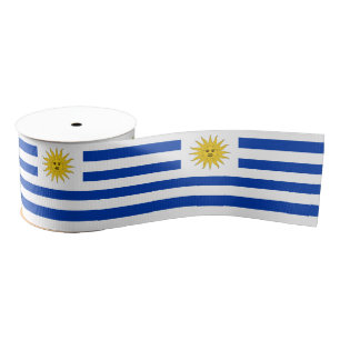 Uruguay Vlag lint, Uruguay patriotten / sport Grosgrain Lint