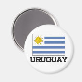 Uruguay-vlag Magneet (Voorkant / Achterkant)