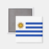 Uruguay-vlag Magneet (Voorkant / Achterkant)