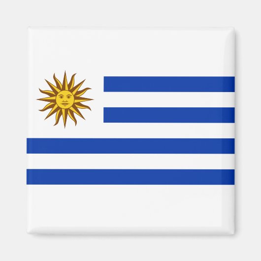 Uruguay-vlag Magneet (Voorkant)