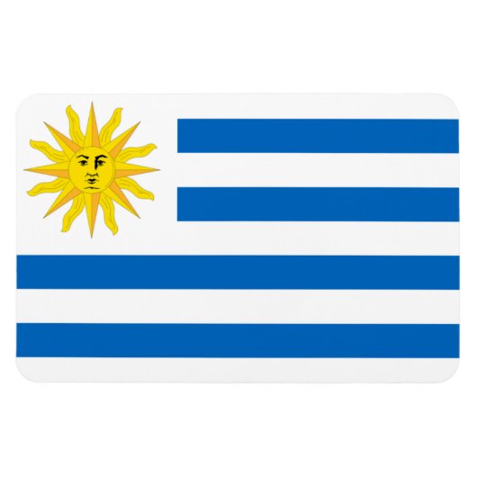 Uruguay-vlag Magneet (Horizontaal)