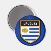 Uruguay-vlag Magneet (Voorkant / Achterkant)