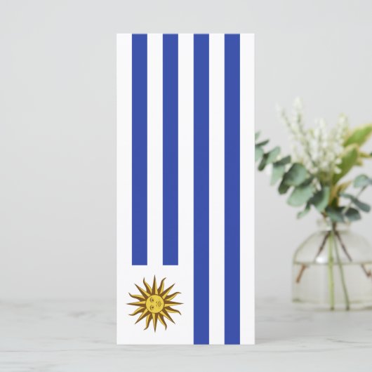 Uruguay-vlag Menu (Staand voorkant)