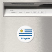 Uruguay Vlag met naam Magneet (Insitu (Vaatwasser))