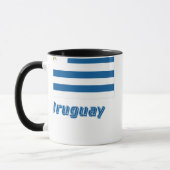 Uruguay-vlag met naam mok (Links)