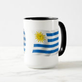 Uruguay Vlag Mok (Voorkant rechts)