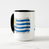 Uruguay Vlag Mok (Voorkant links)