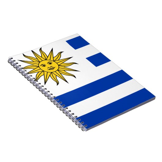 Uruguay-vlag Notitieboek (Rechterzijde)