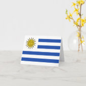 Uruguay Vlag Notitiekaart (Gele Bloem)
