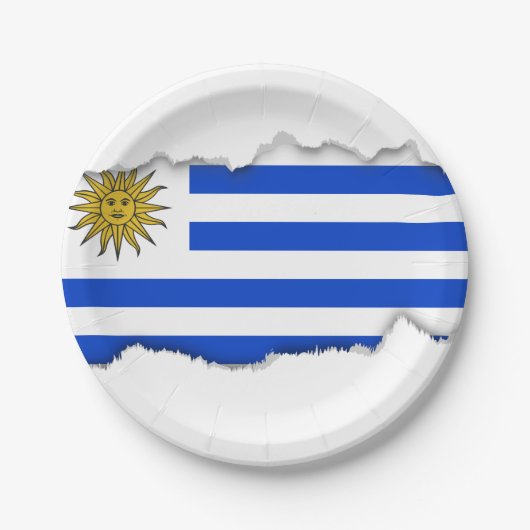 Uruguay-vlag Papieren Bordje (Voorkant)