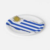 Uruguay-vlag Papieren Bordje (Gekanteld)
