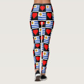 Uruguay-vlag Patriottisch patriottisch Uruguayaan Leggings (Achterkant)