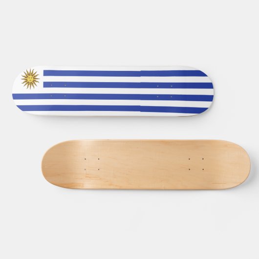 Uruguay-vlag Persoonlijk Skateboard (Horizontaal)