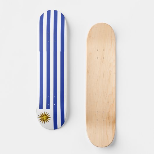 Uruguay-vlag Persoonlijk Skateboard (Voorkant)