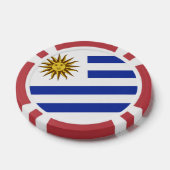 Uruguay-vlag Poker Chips (Enkel)