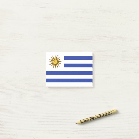 Uruguay-vlag Post-it® Notes (Op bureau)