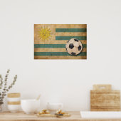  Uruguay-vlag Poster (Keuken)