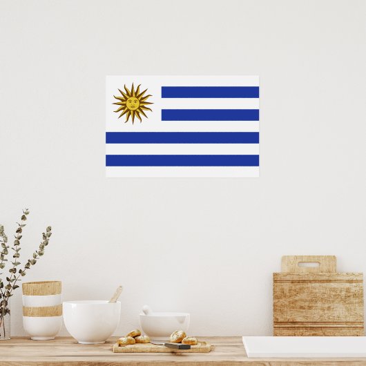 Uruguay-vlag Poster (Keuken)