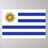 Uruguay-vlag Poster (Voorkant)