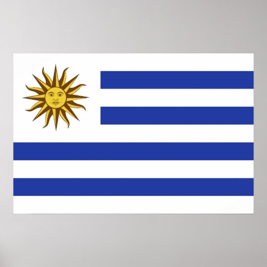 Uruguay-vlag Poster (Voorkant)