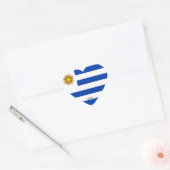 Uruguay Vlag Prachtig Patriottisch Hart Sticker (Envelop)