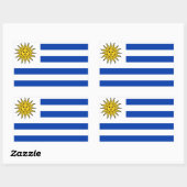 Uruguay-vlag Rechthoekige Sticker (Vel)