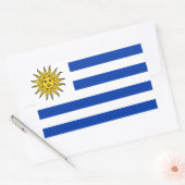Uruguay-vlag Rechthoekige Sticker (Envelop)