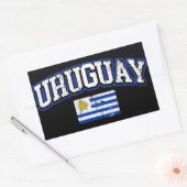 Uruguay-vlag Rechthoekige Sticker (Envelop)
