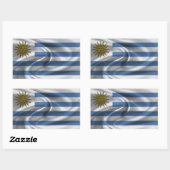 Uruguay-vlag Rechthoekige Sticker (Vel)
