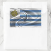 Uruguay-vlag Rechthoekige Sticker (Tas)
