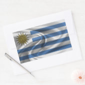 Uruguay-vlag Rechthoekige Sticker (Envelop)