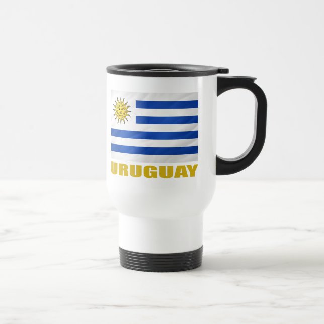 Uruguay-vlag Reisbeker (Rechts)