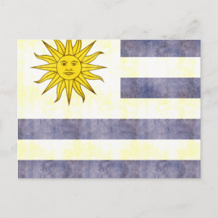 Uruguay-vlag Retro Briefkaart
