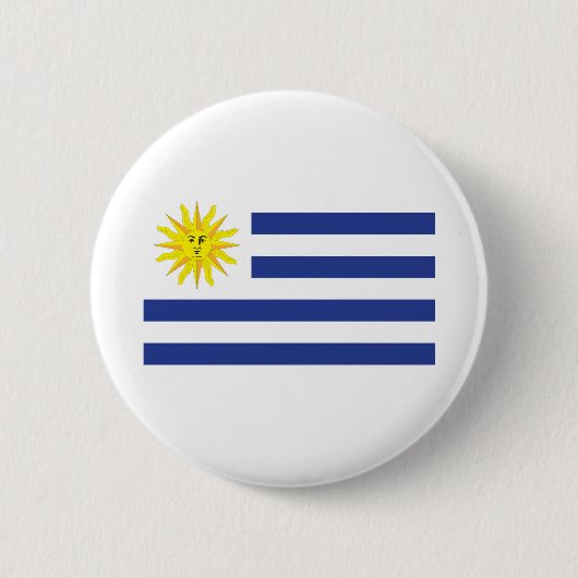 Uruguay-vlag Ronde Button 5,7 Cm (Voorkant)