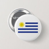 Uruguay-vlag Ronde Button 5,7 Cm (Voorkant /achterkant)