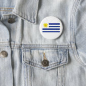 Uruguay-vlag Ronde Button 5,7 Cm (In situ)