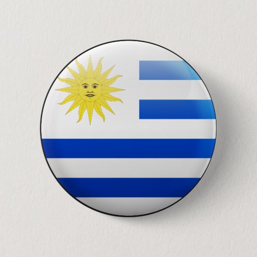 Uruguay-vlag Ronde Button 5,7 Cm (Voorkant)