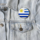 Uruguay-vlag Ronde Button 5,7 Cm (In situ)