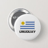 Uruguay-vlag Ronde Button 5,7 Cm (Voorkant /achterkant)