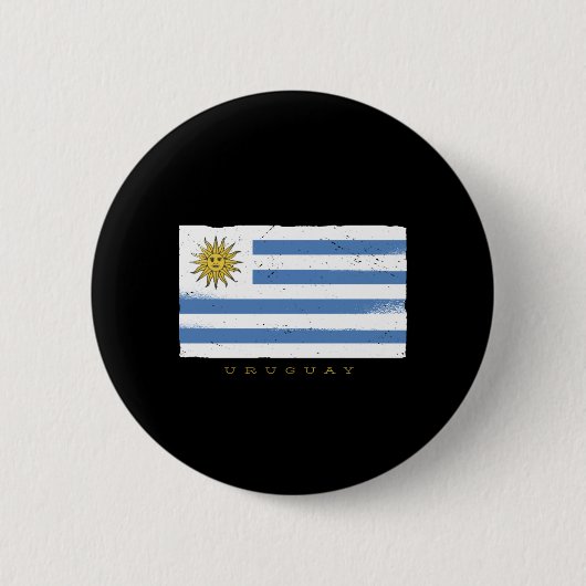 Uruguay Vlag Ronde Button 5,7 Cm (Voorkant)