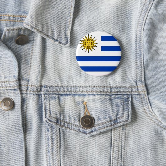 Uruguay-vlag Ronde Button 5,7 Cm (In situ)