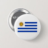 Uruguay-vlag Ronde Button 5,7 Cm (Voorkant /achterkant)