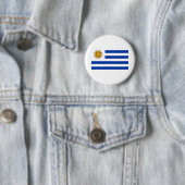 Uruguay-vlag Ronde Button 5,7 Cm (In situ)